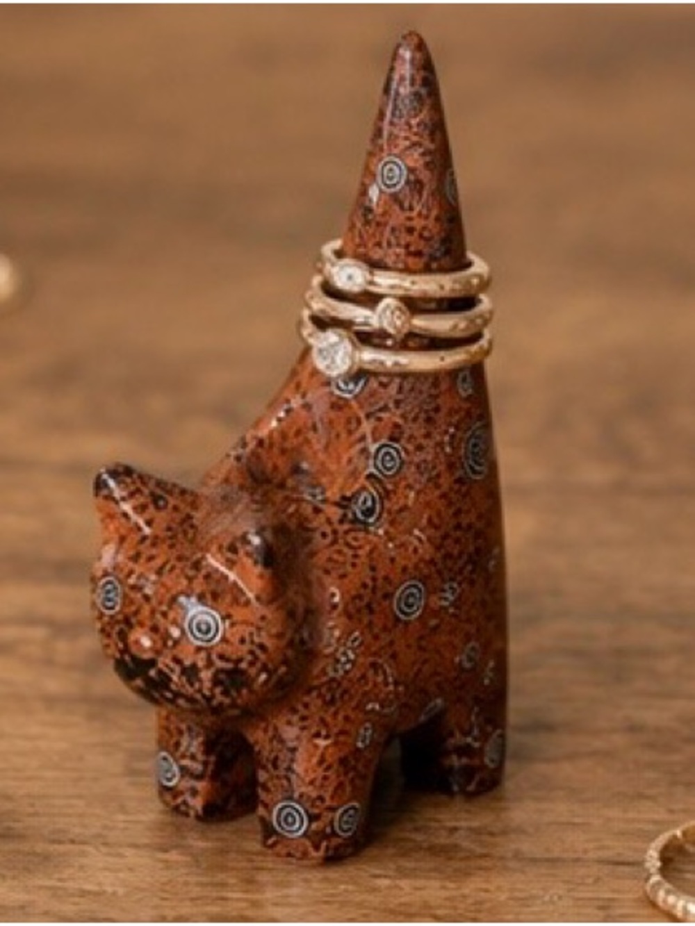 Abstract Cat Ring Holder Jewelry Organizer Decor - Picture 2 of 8